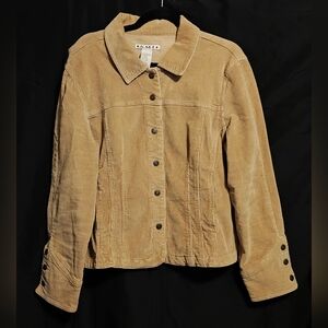 A.M.I. Tan Corduroy Trucker Jacket